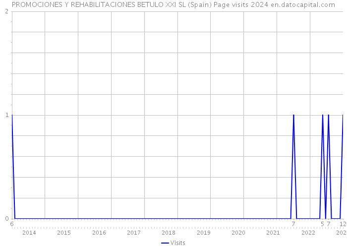 PROMOCIONES Y REHABILITACIONES BETULO XXI SL (Spain) Page visits 2024 