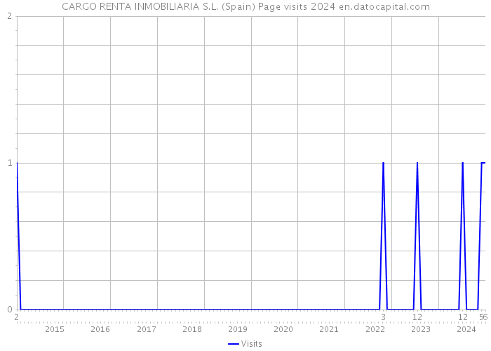 CARGO RENTA INMOBILIARIA S.L. (Spain) Page visits 2024 