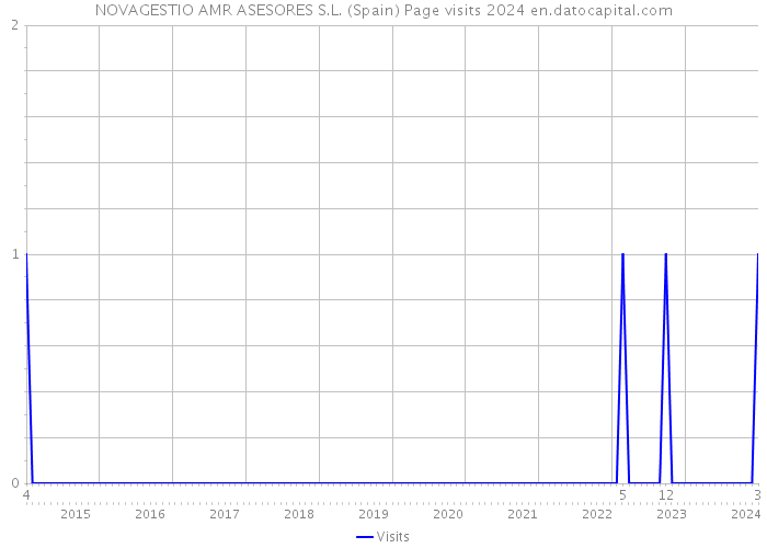 NOVAGESTIO AMR ASESORES S.L. (Spain) Page visits 2024 