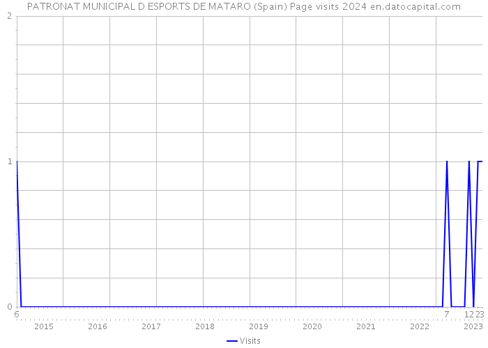 PATRONAT MUNICIPAL D ESPORTS DE MATARO (Spain) Page visits 2024 