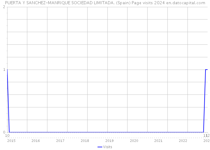 PUERTA Y SANCHEZ-MANRIQUE SOCIEDAD LIMITADA. (Spain) Page visits 2024 