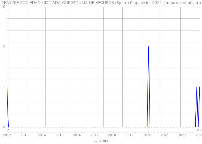 REASYRE SOCIEDAD LIMITADA CORREDURIA DE SEGUROS (Spain) Page visits 2024 