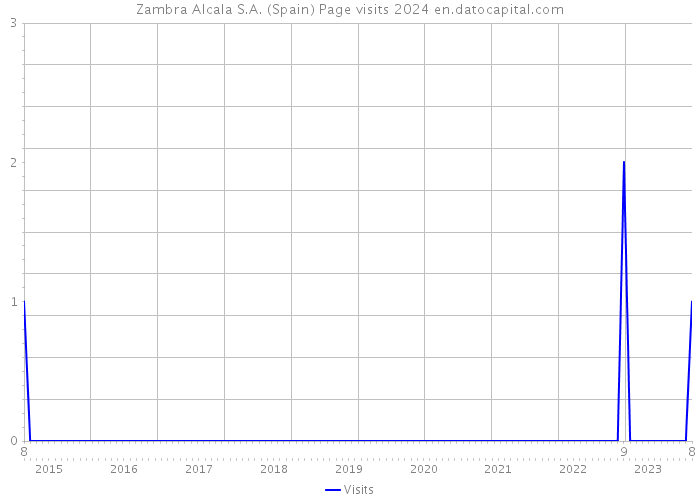 Zambra Alcala S.A. (Spain) Page visits 2024 