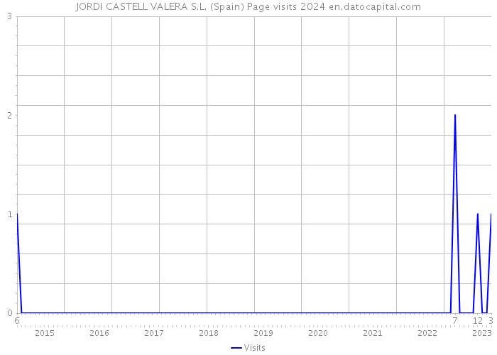 JORDI CASTELL VALERA S.L. (Spain) Page visits 2024 