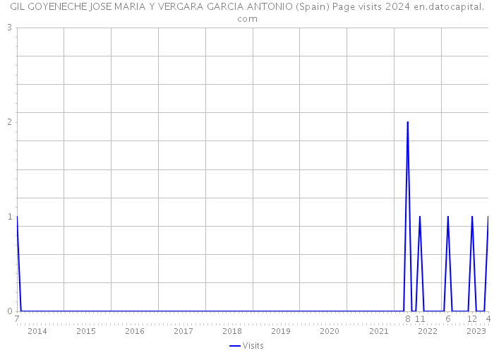 GIL GOYENECHE JOSE MARIA Y VERGARA GARCIA ANTONIO (Spain) Page visits 2024 