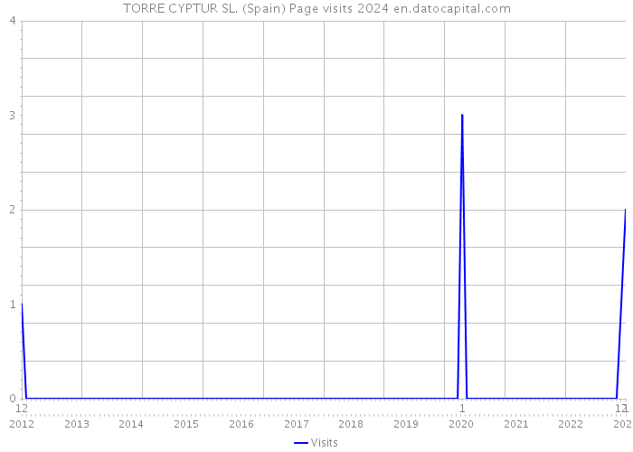 TORRE CYPTUR SL. (Spain) Page visits 2024 