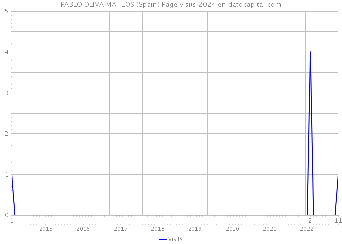 PABLO OLIVA MATEOS (Spain) Page visits 2024 