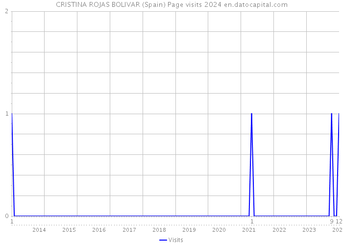 CRISTINA ROJAS BOLIVAR (Spain) Page visits 2024 