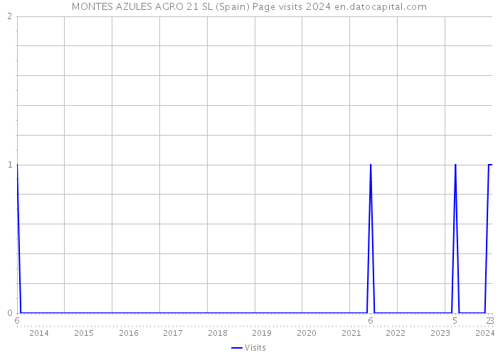 MONTES AZULES AGRO 21 SL (Spain) Page visits 2024 