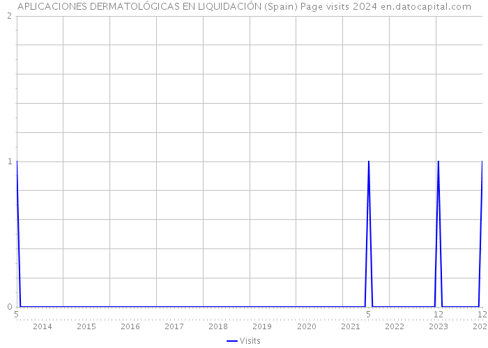 APLICACIONES DERMATOLÓGICAS EN LIQUIDACIÓN (Spain) Page visits 2024 