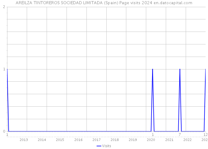 AREILZA TINTOREROS SOCIEDAD LIMITADA (Spain) Page visits 2024 