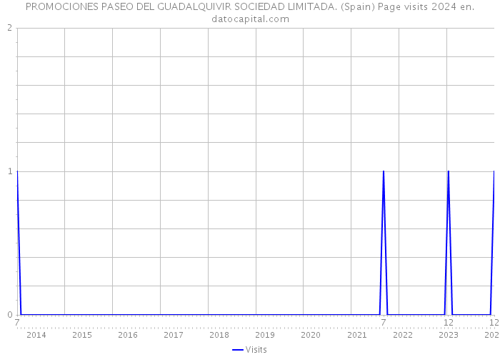 PROMOCIONES PASEO DEL GUADALQUIVIR SOCIEDAD LIMITADA. (Spain) Page visits 2024 