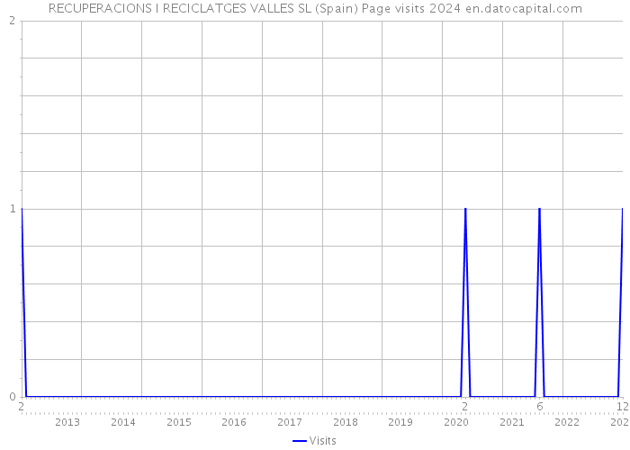 RECUPERACIONS I RECICLATGES VALLES SL (Spain) Page visits 2024 