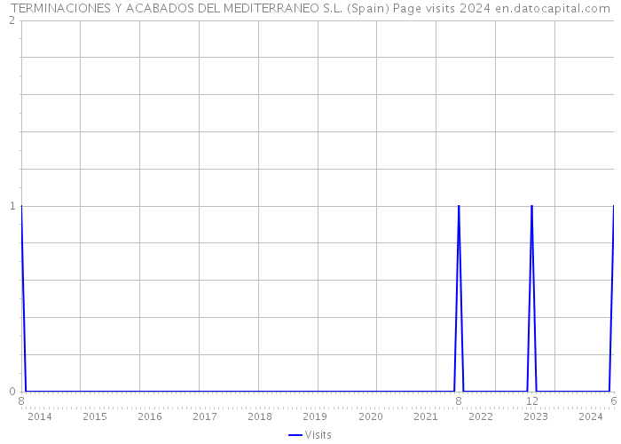 TERMINACIONES Y ACABADOS DEL MEDITERRANEO S.L. (Spain) Page visits 2024 