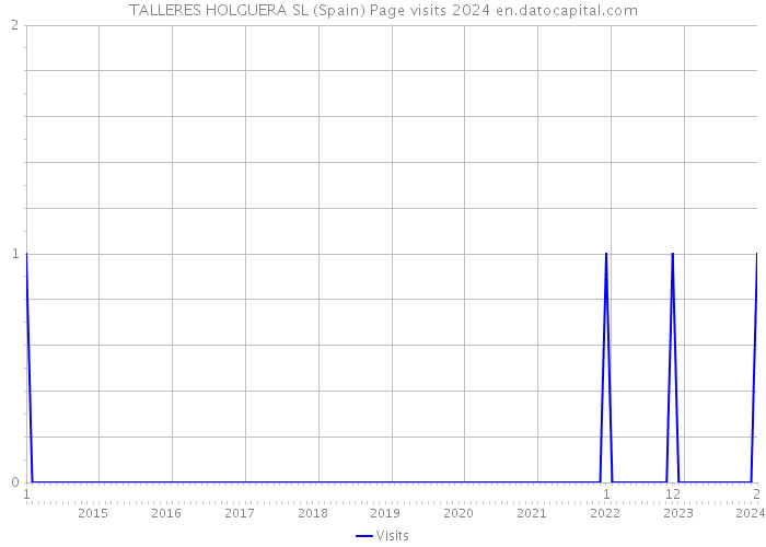 TALLERES HOLGUERA SL (Spain) Page visits 2024 