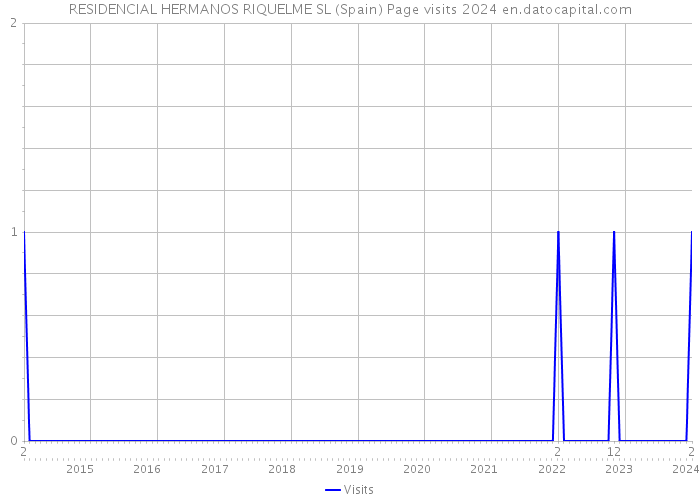 RESIDENCIAL HERMANOS RIQUELME SL (Spain) Page visits 2024 