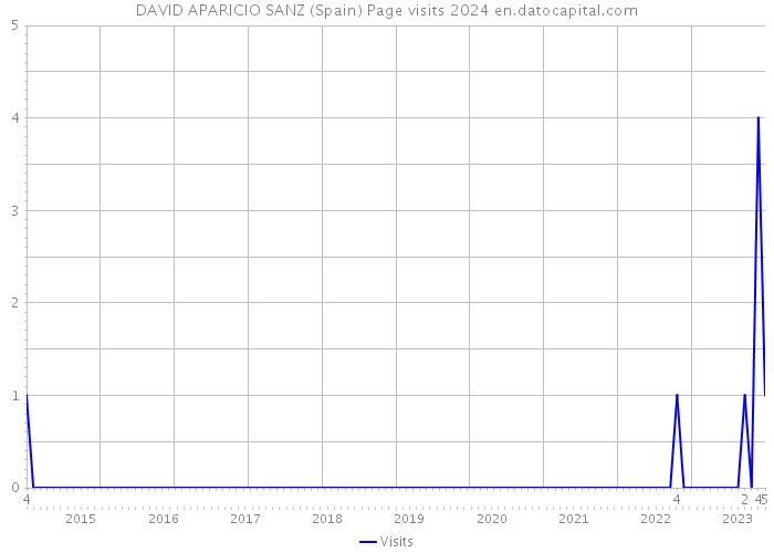 DAVID APARICIO SANZ (Spain) Page visits 2024 