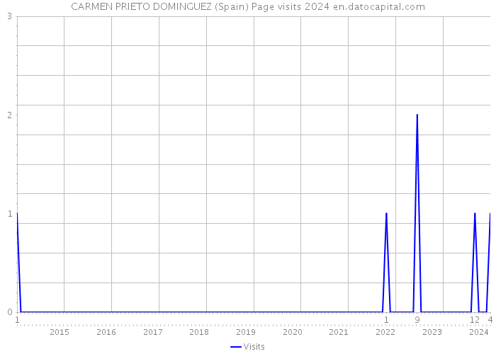 CARMEN PRIETO DOMINGUEZ (Spain) Page visits 2024 