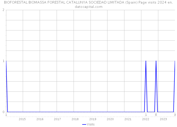 BIOFORESTAL BIOMASSA FORESTAL CATALUNYA SOCIEDAD LIMITADA (Spain) Page visits 2024 
