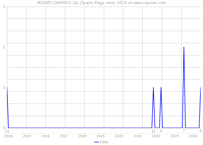 MOISES GARRIDO GIL (Spain) Page visits 2024 