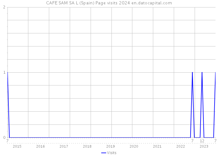 CAFE SAM SA L (Spain) Page visits 2024 