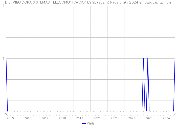 DISTRIBUIDORA SISTEMAS TELECOMUNICACIONES SL (Spain) Page visits 2024 
