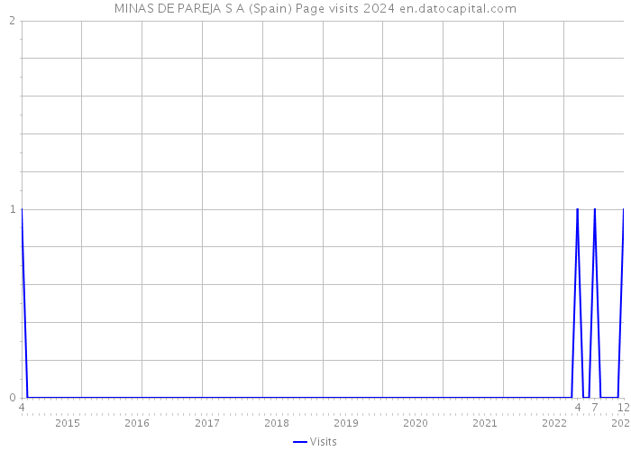 MINAS DE PAREJA S A (Spain) Page visits 2024 