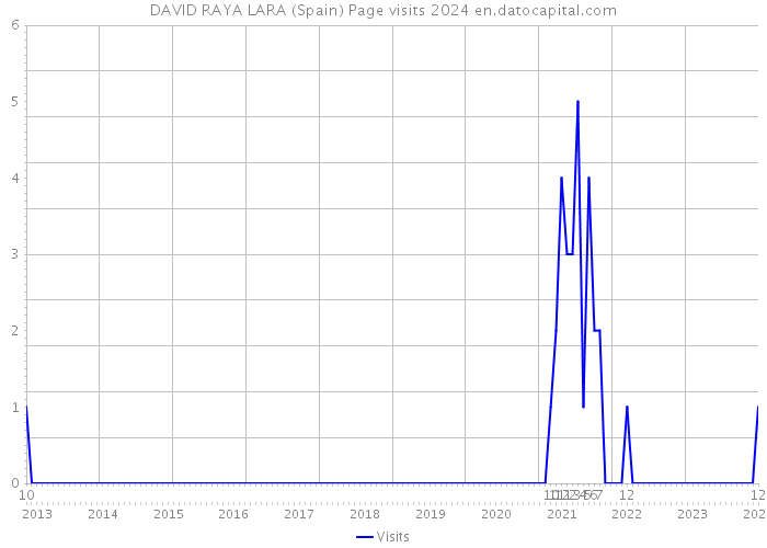 DAVID RAYA LARA (Spain) Page visits 2024 