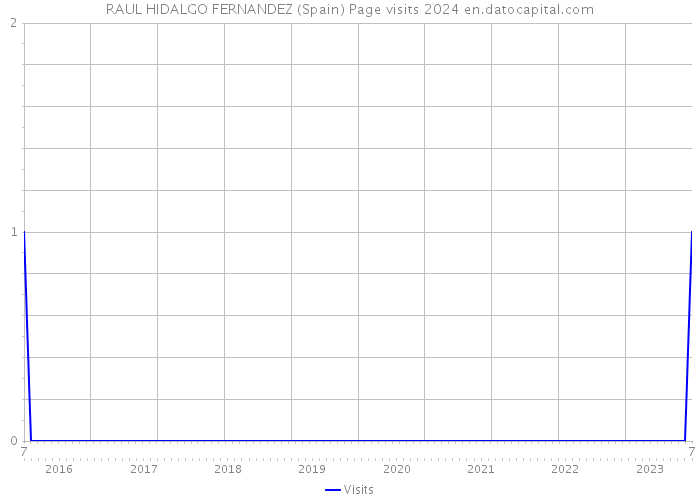 RAUL HIDALGO FERNANDEZ (Spain) Page visits 2024 
