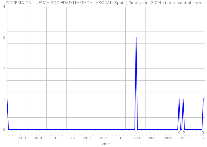 SIDRERIA CALLUENGA SOCIEDAD LIMITADA LABORAL (Spain) Page visits 2024 