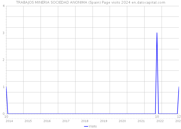 TRABAJOS MINERIA SOCIEDAD ANONIMA (Spain) Page visits 2024 