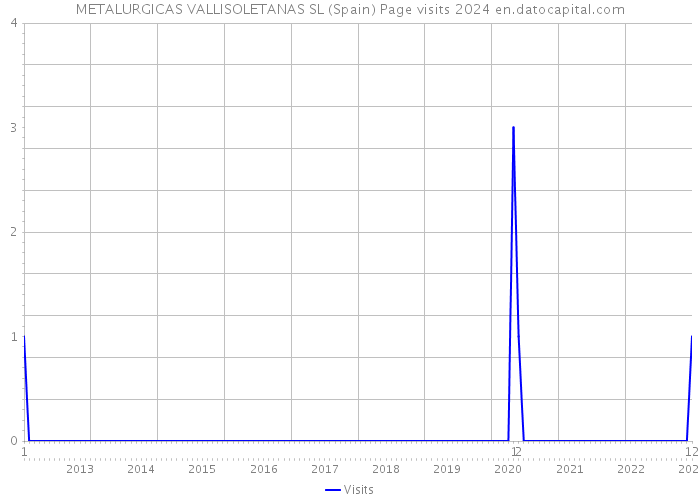 METALURGICAS VALLISOLETANAS SL (Spain) Page visits 2024 