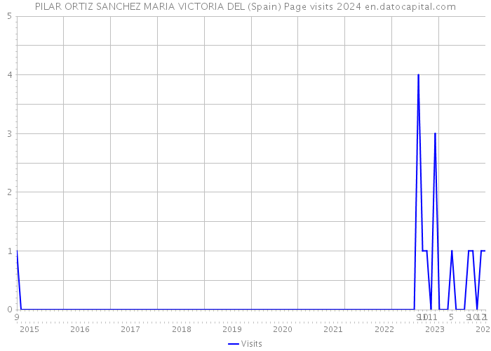 PILAR ORTIZ SANCHEZ MARIA VICTORIA DEL (Spain) Page visits 2024 