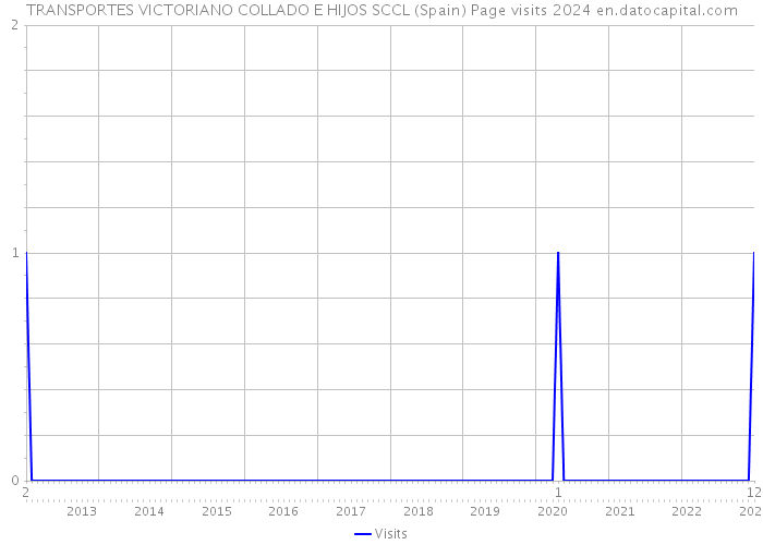 TRANSPORTES VICTORIANO COLLADO E HIJOS SCCL (Spain) Page visits 2024 