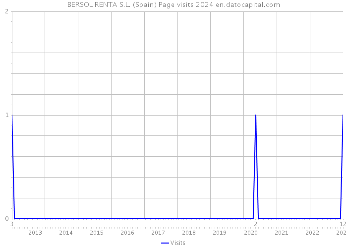 BERSOL RENTA S.L. (Spain) Page visits 2024 