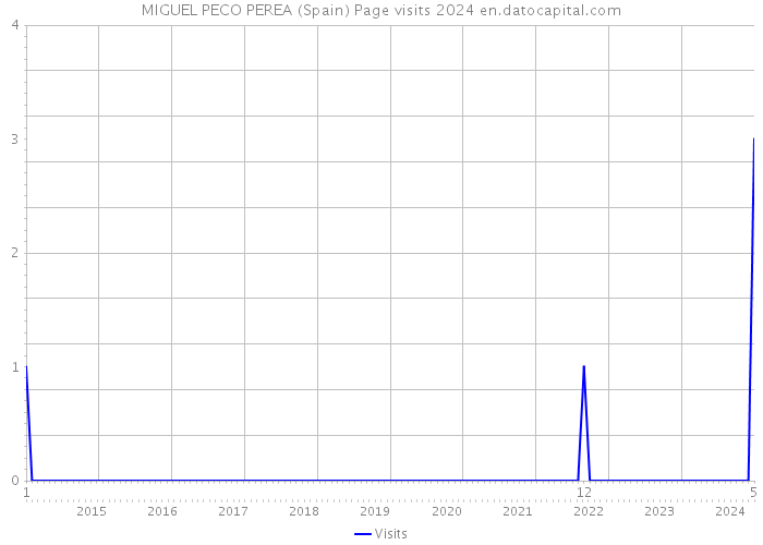 MIGUEL PECO PEREA (Spain) Page visits 2024 