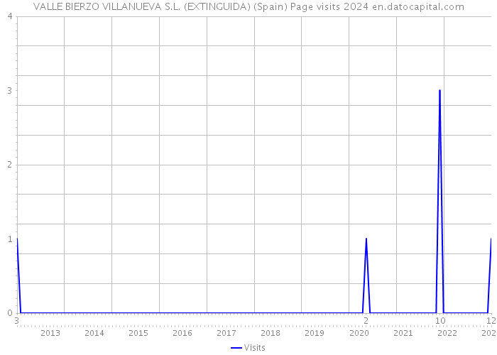 VALLE BIERZO VILLANUEVA S.L. (EXTINGUIDA) (Spain) Page visits 2024 