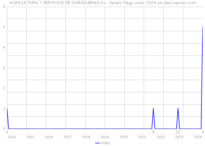 AGRICULTURA Y SERVICIOS DE ZAMADUENAS S.L. (Spain) Page visits 2024 