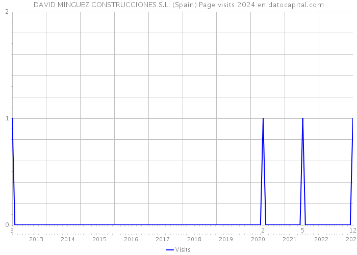 DAVID MINGUEZ CONSTRUCCIONES S.L. (Spain) Page visits 2024 