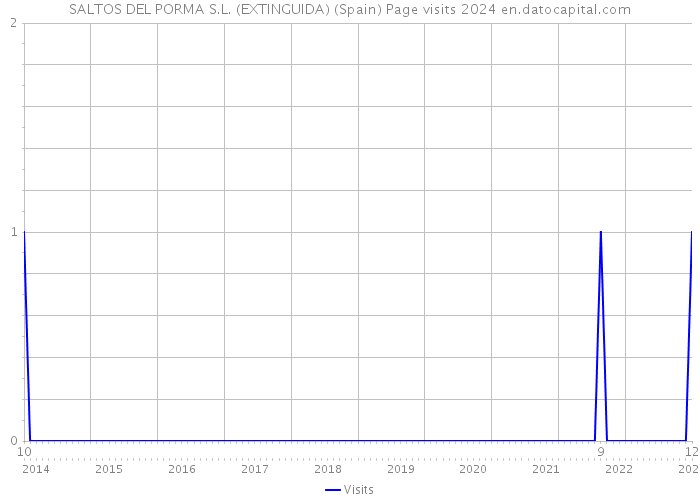 SALTOS DEL PORMA S.L. (EXTINGUIDA) (Spain) Page visits 2024 