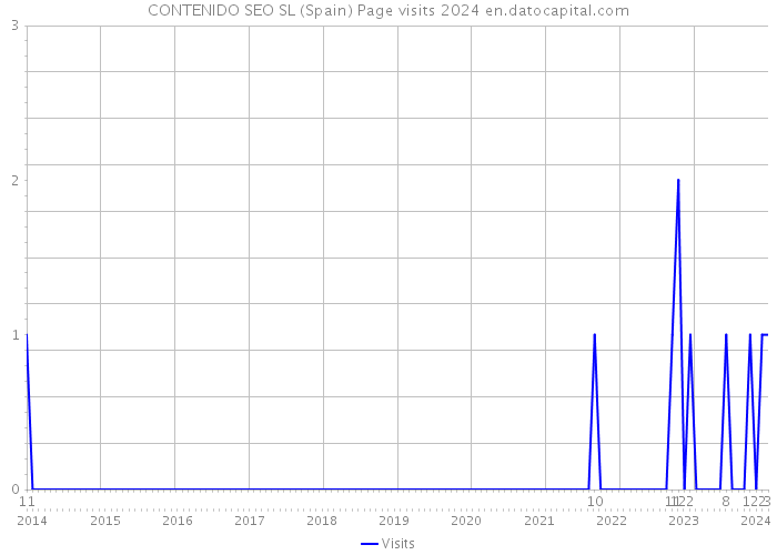 CONTENIDO SEO SL (Spain) Page visits 2024 