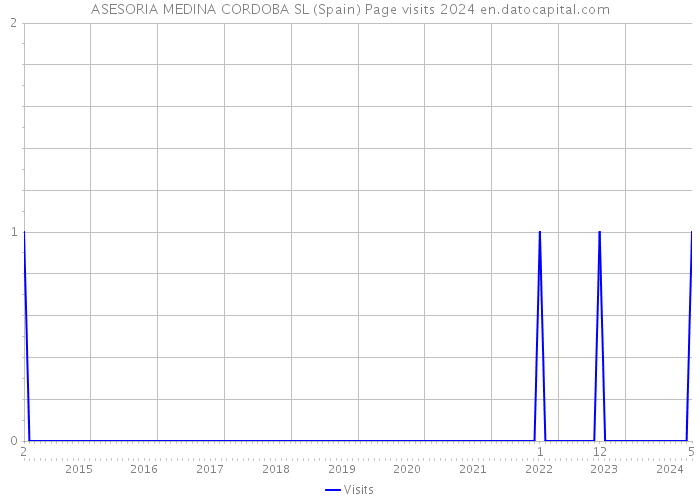 ASESORIA MEDINA CORDOBA SL (Spain) Page visits 2024 