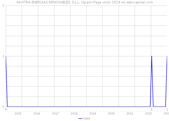 SAVITRA ENERGIAS RENOVABLES, S.L.L. (Spain) Page visits 2024 