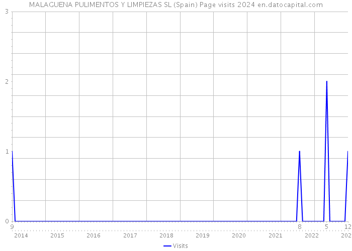 MALAGUENA PULIMENTOS Y LIMPIEZAS SL (Spain) Page visits 2024 