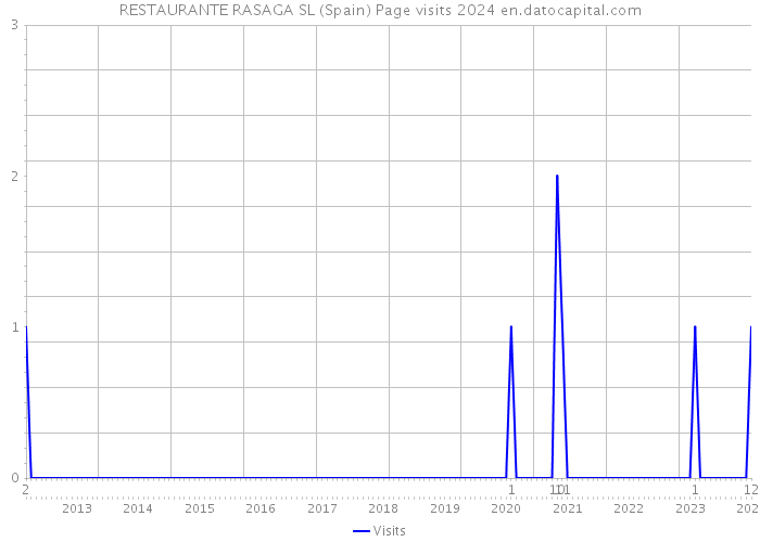 RESTAURANTE RASAGA SL (Spain) Page visits 2024 