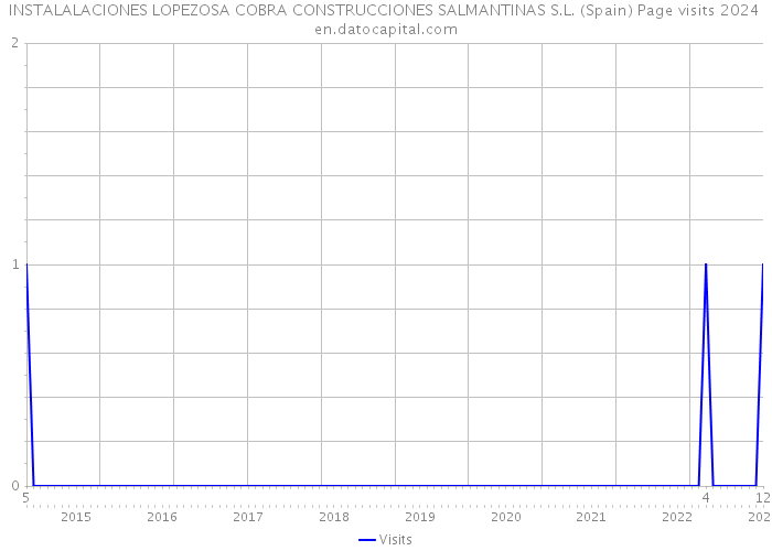 INSTALALACIONES LOPEZOSA COBRA CONSTRUCCIONES SALMANTINAS S.L. (Spain) Page visits 2024 