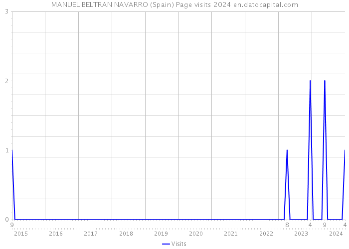 MANUEL BELTRAN NAVARRO (Spain) Page visits 2024 