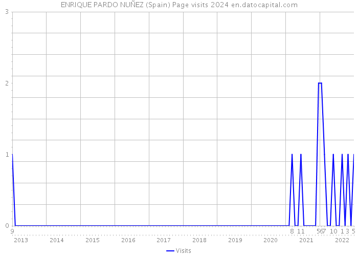 ENRIQUE PARDO NUÑEZ (Spain) Page visits 2024 