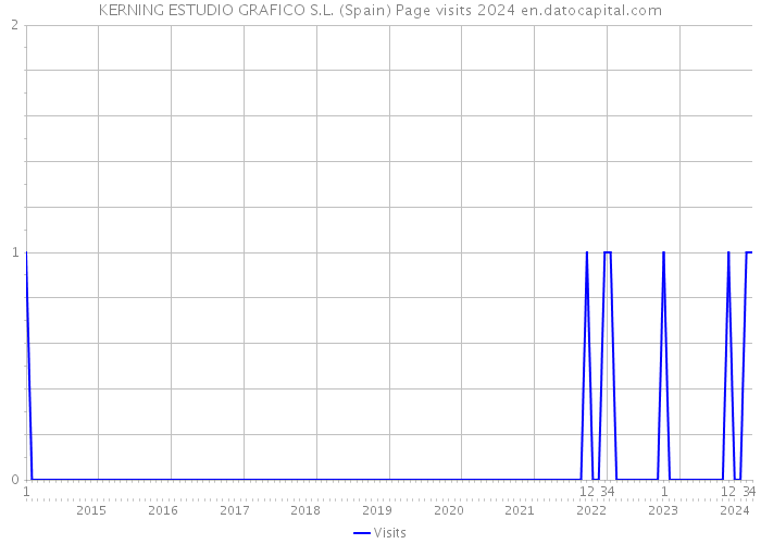 KERNING ESTUDIO GRAFICO S.L. (Spain) Page visits 2024 