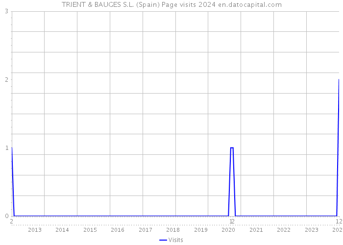 TRIENT & BAUGES S.L. (Spain) Page visits 2024 